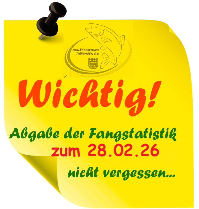 Wichtig! Abgabe der Fangstatistik am 28.02.2025 nicht vergessen…